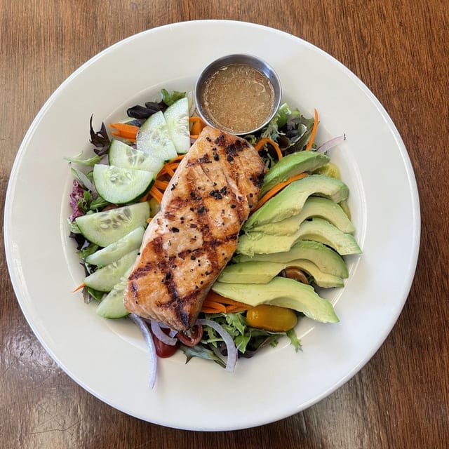 Grilled Salmon Salad.